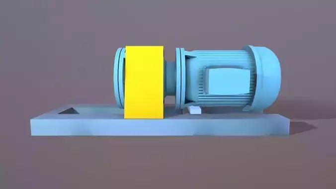 Pump 3D Model Low-poly 3D model