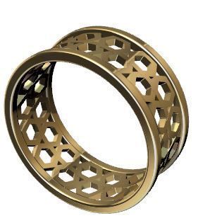 Patterned Ring 3D model Texture 3D print model_14