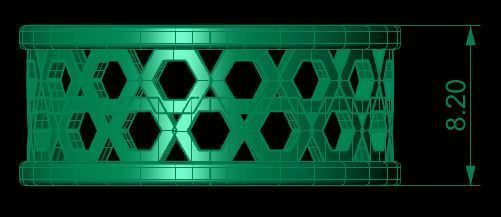 Patterned Ring 3D model Texture 3D print model_16