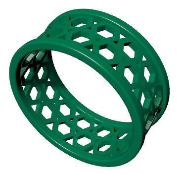 Patterned Ring 3D model Texture 3D print model_10
