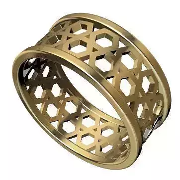 Patterned Ring 3D model Texture