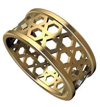 Patterned Ring 3D model Texture 3D print model_11