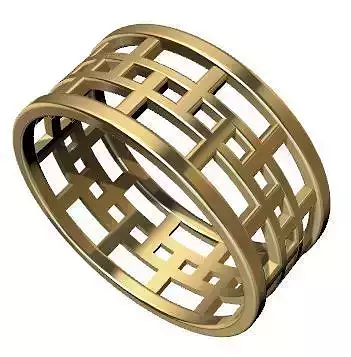 Patterned Ring 3D model Texture