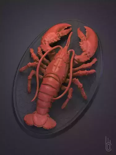 Sea lobster 3D print model