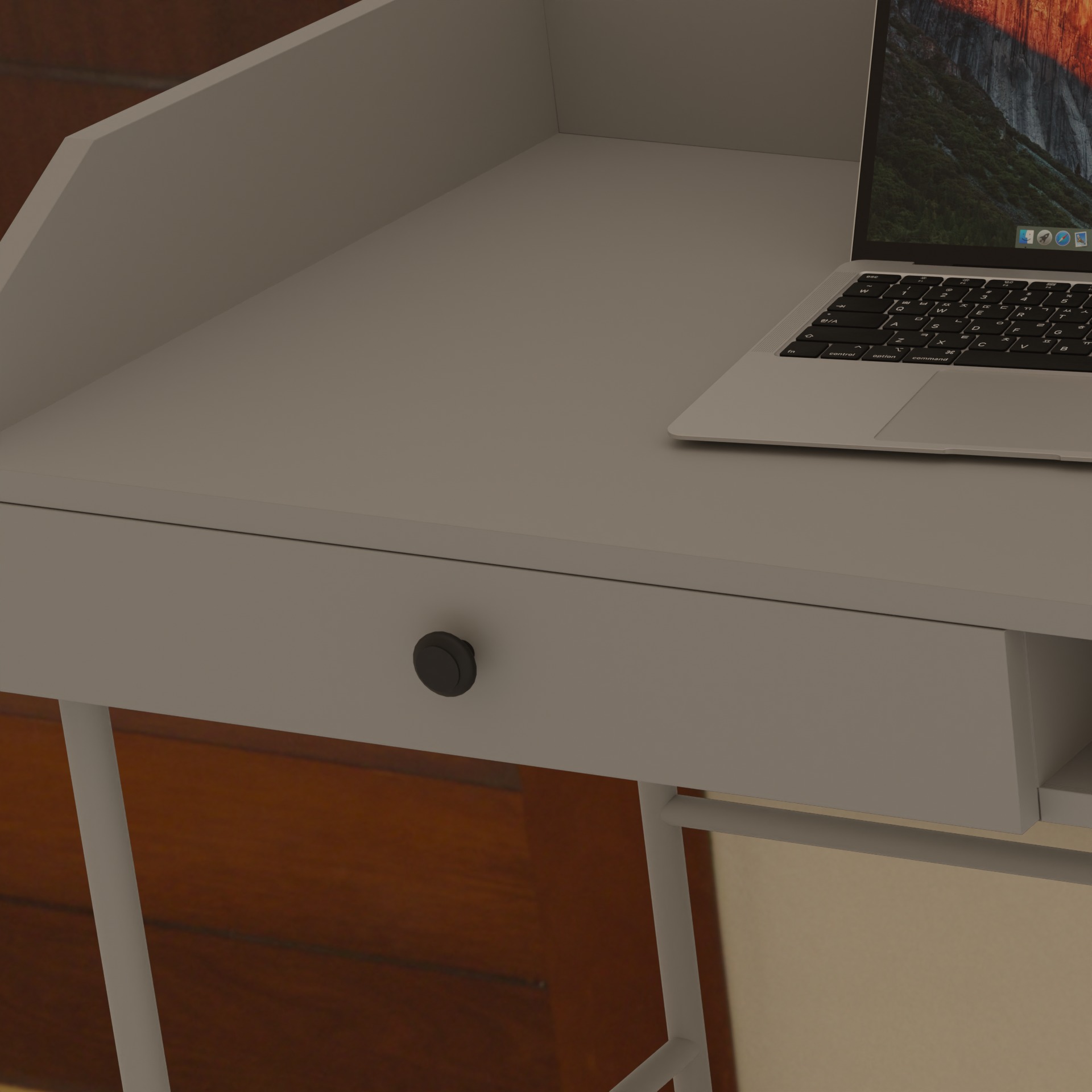 Desk IKEA HAUGA 3D model_2
