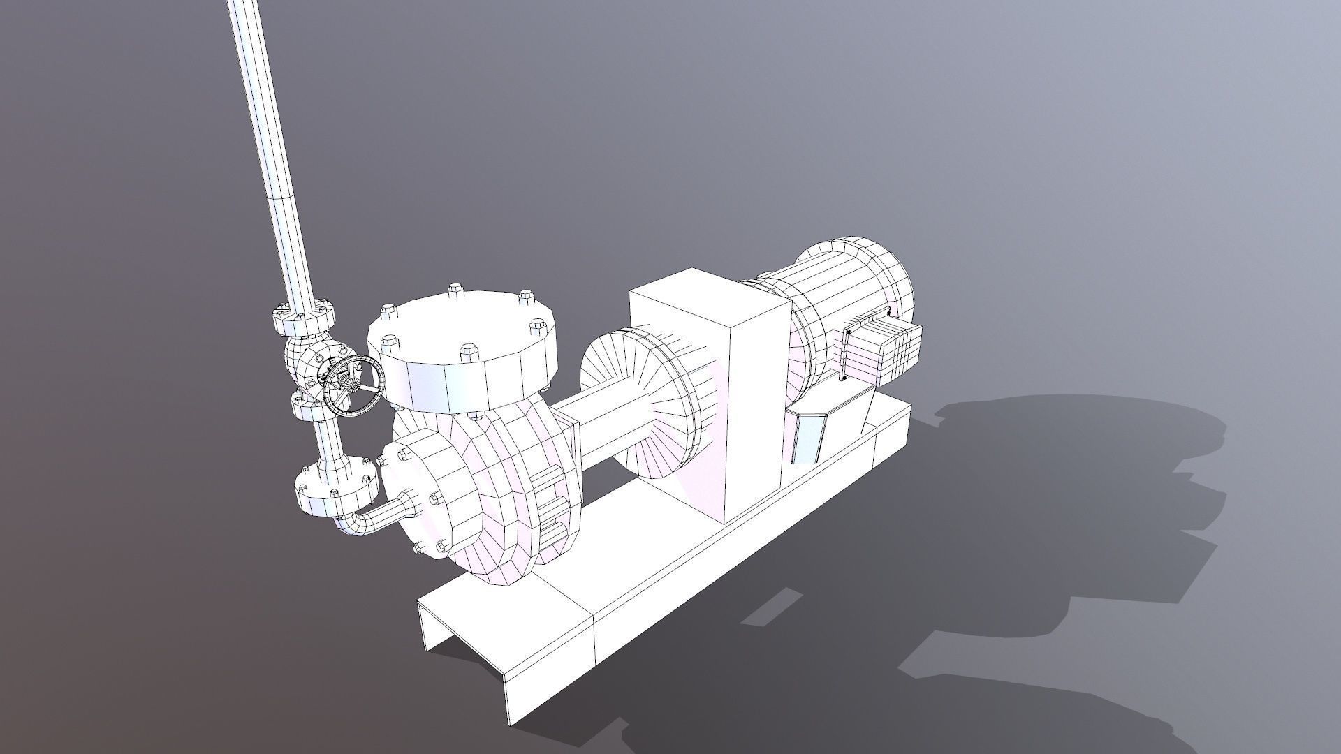 Pump 3D Model Low-poly 3D model_12