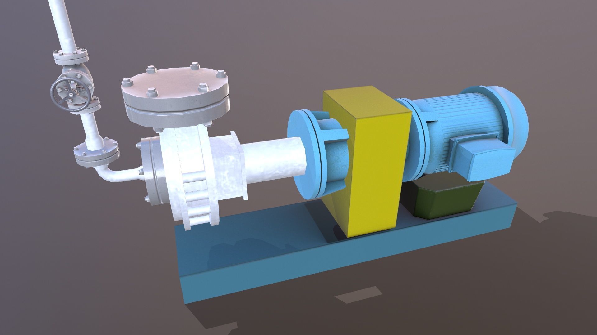 Pump 3D Model Low-poly 3D model_6