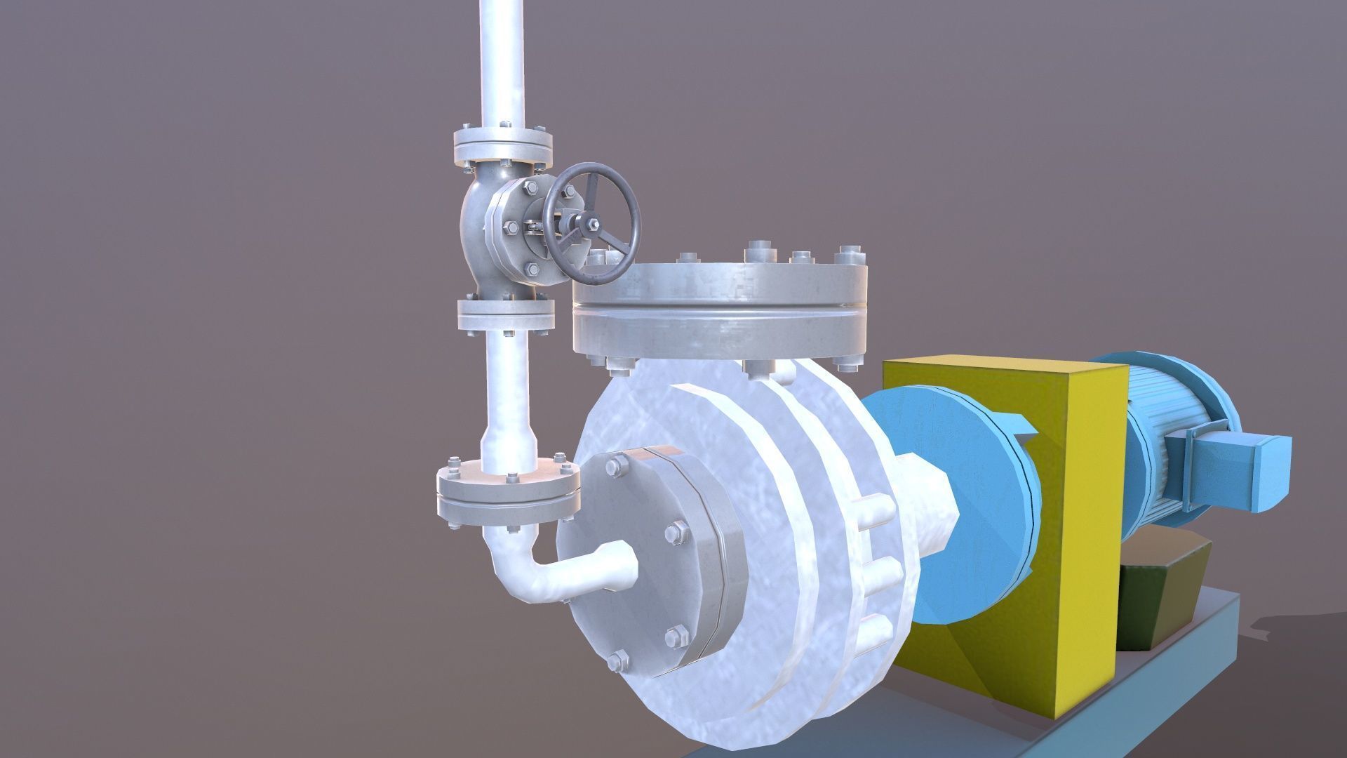 Pump 3D Model Low-poly 3D model_4