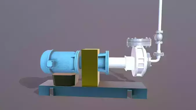 Pump 3D Model Low-poly 3D model