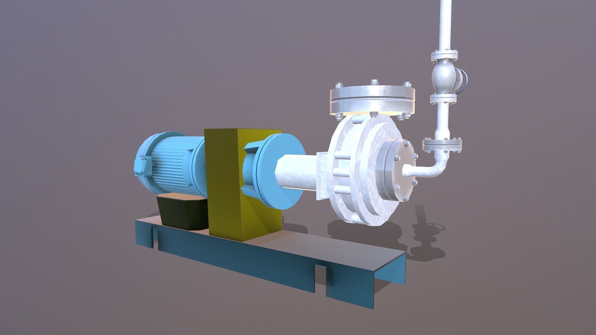 Pump 3D Model Low-poly 3D model_2