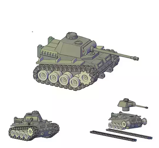 TANK MINIATURE 3D print model