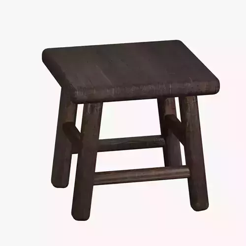 wooden stool or chair