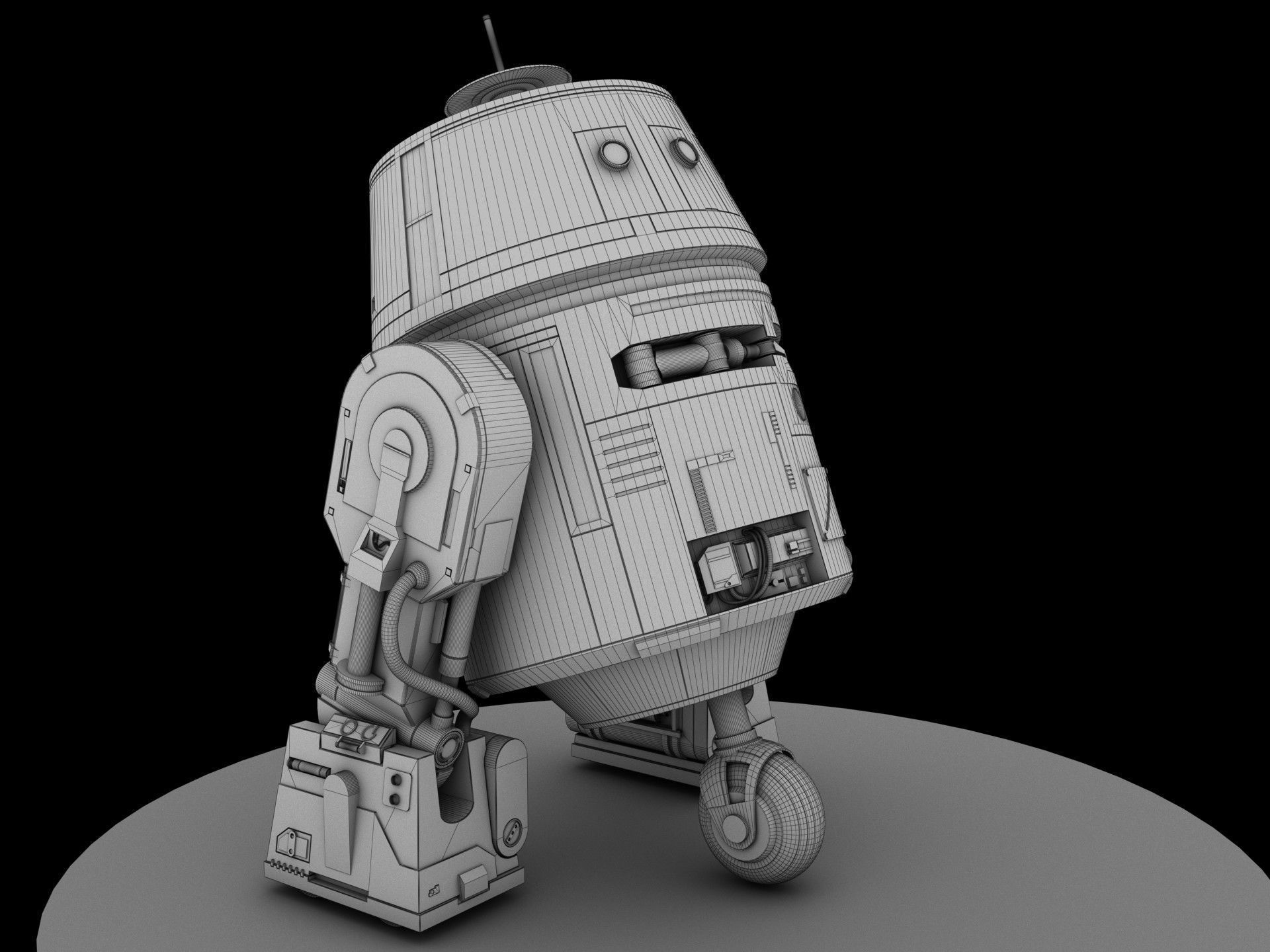 Star Wars C1-10P Chopper 3d model 3D model_9