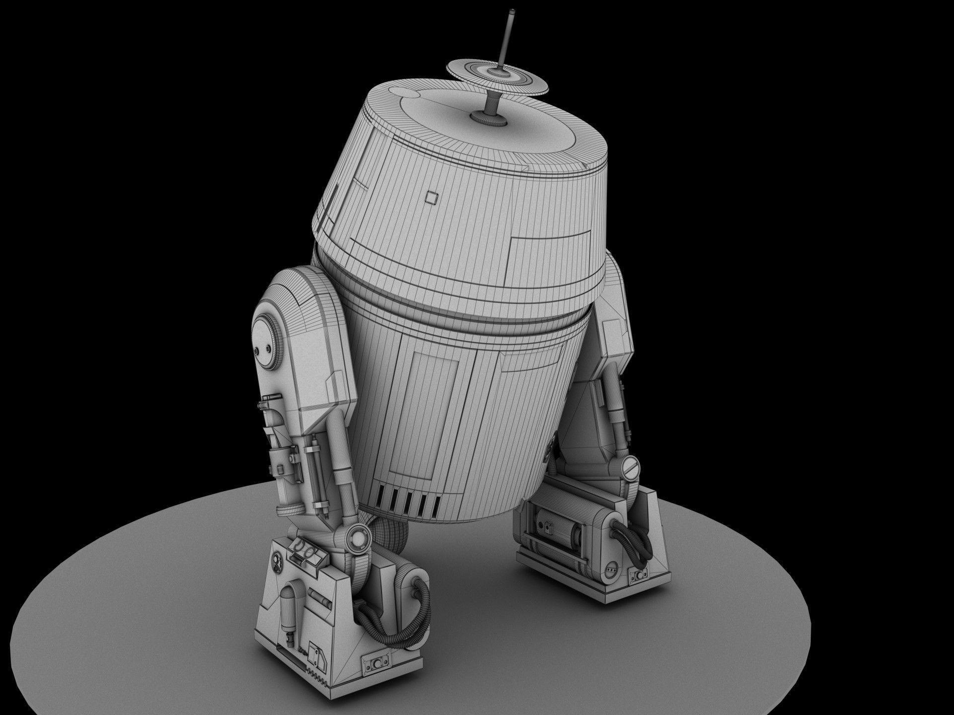 Star Wars C1-10P Chopper 3d model 3D model_8