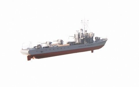 Frigate type-Warship 3D model_8