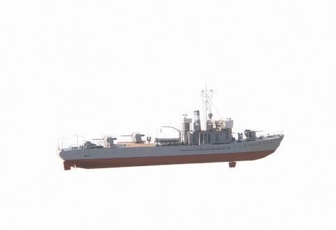 Frigate type-Warship 3D model_6