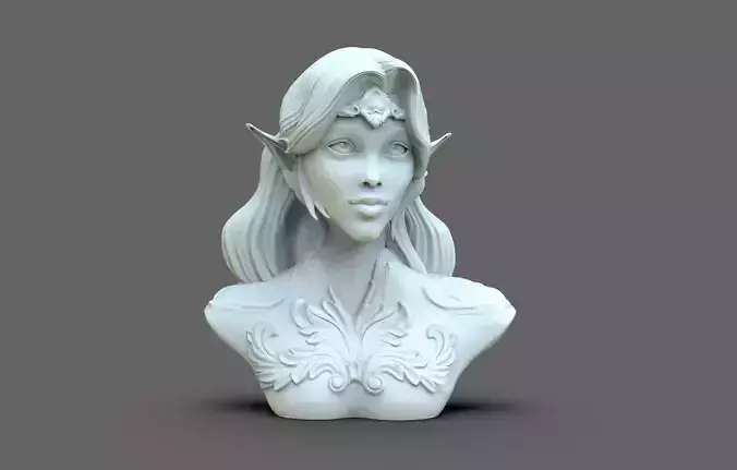 Young Elf Bust