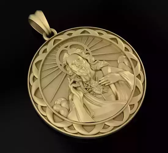 Jesus sculpture 3DM STL OBJ model for 3D printing and CNC