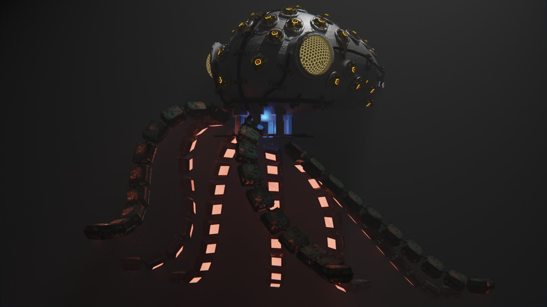 Sci-Fi Octopus 3D model_8