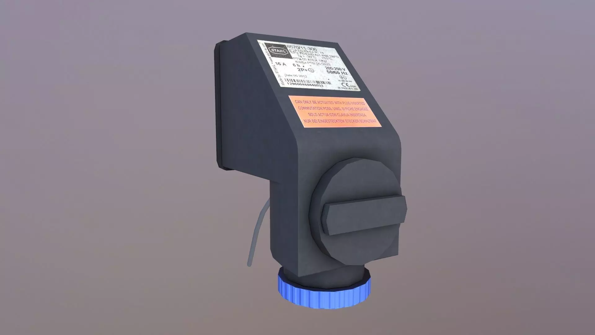 Supreme Air Machine Socket Low-poly 3D model_0