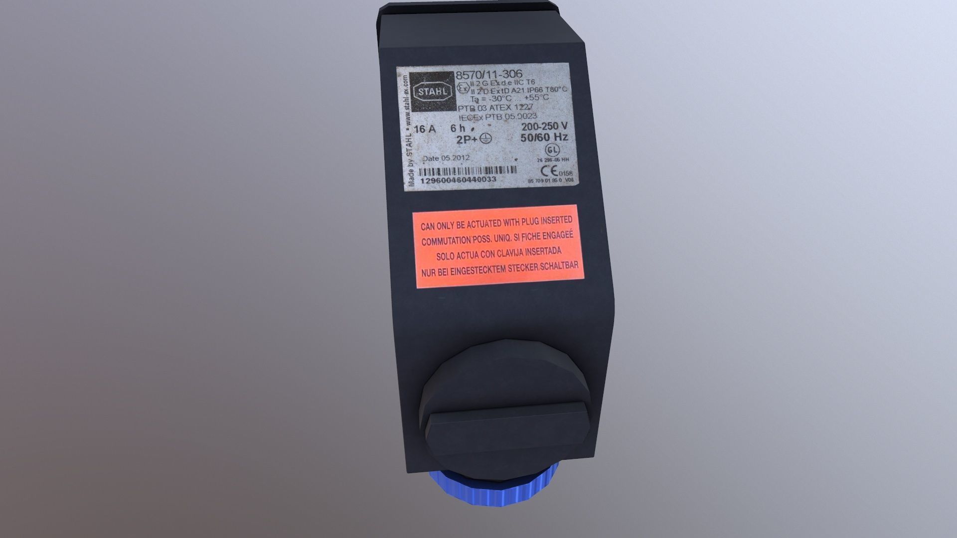 Supreme Air Machine Socket Low-poly 3D model_4