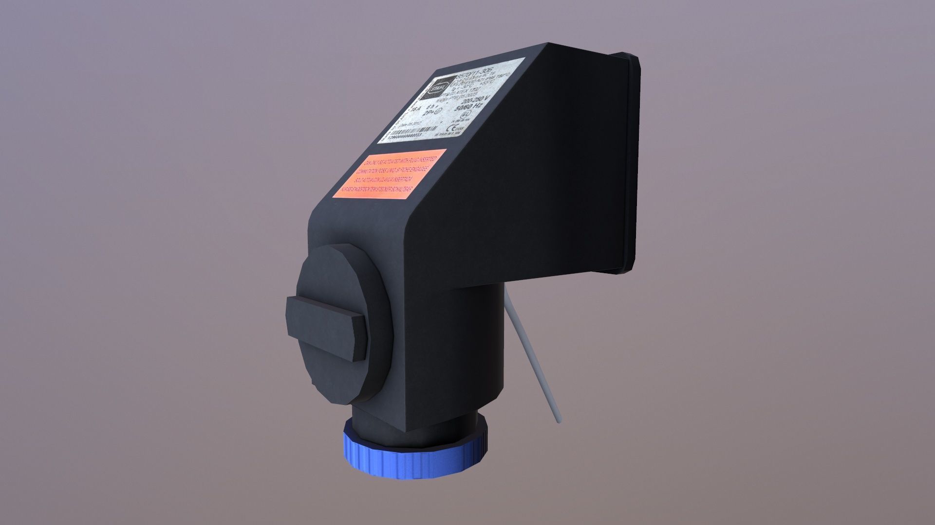 Supreme Air Machine Socket Low-poly 3D model_3