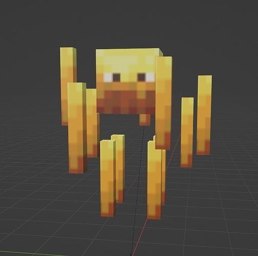 free Minecraft blaze Free low-poly 3D model