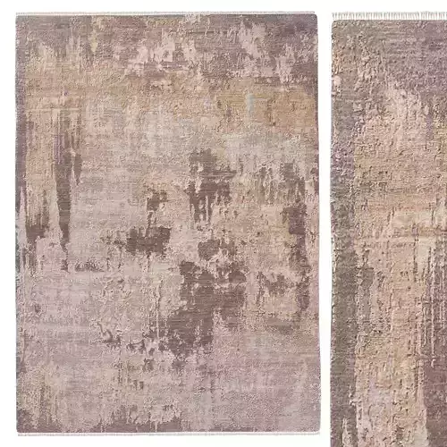 Emaan Wool Silk Rug Gray