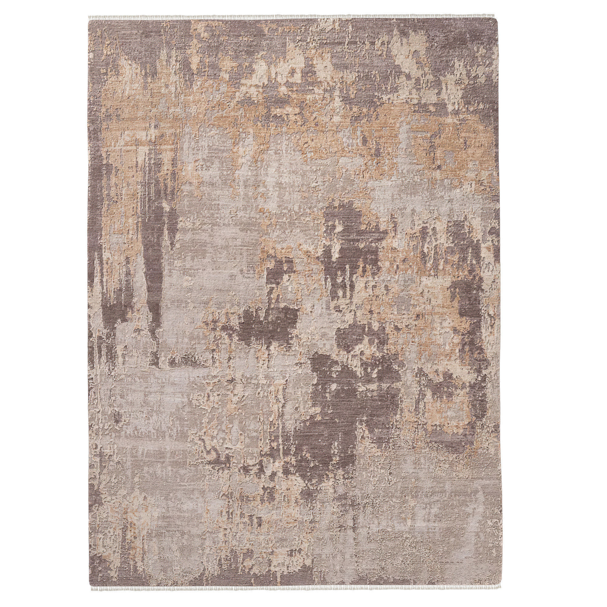 Emaan Wool Silk Rug Gray 3D model_3