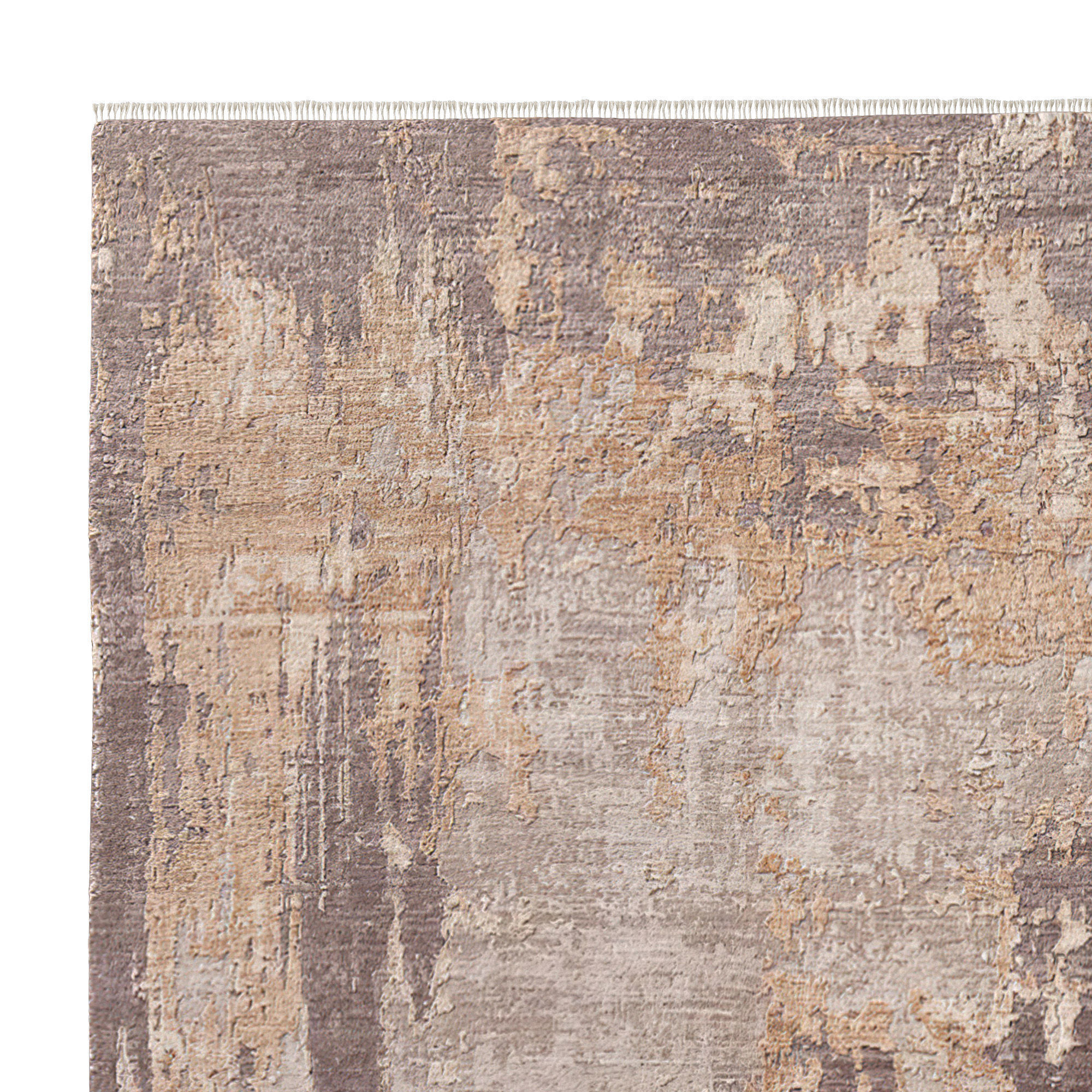 Emaan Wool Silk Rug Gray 3D model_4