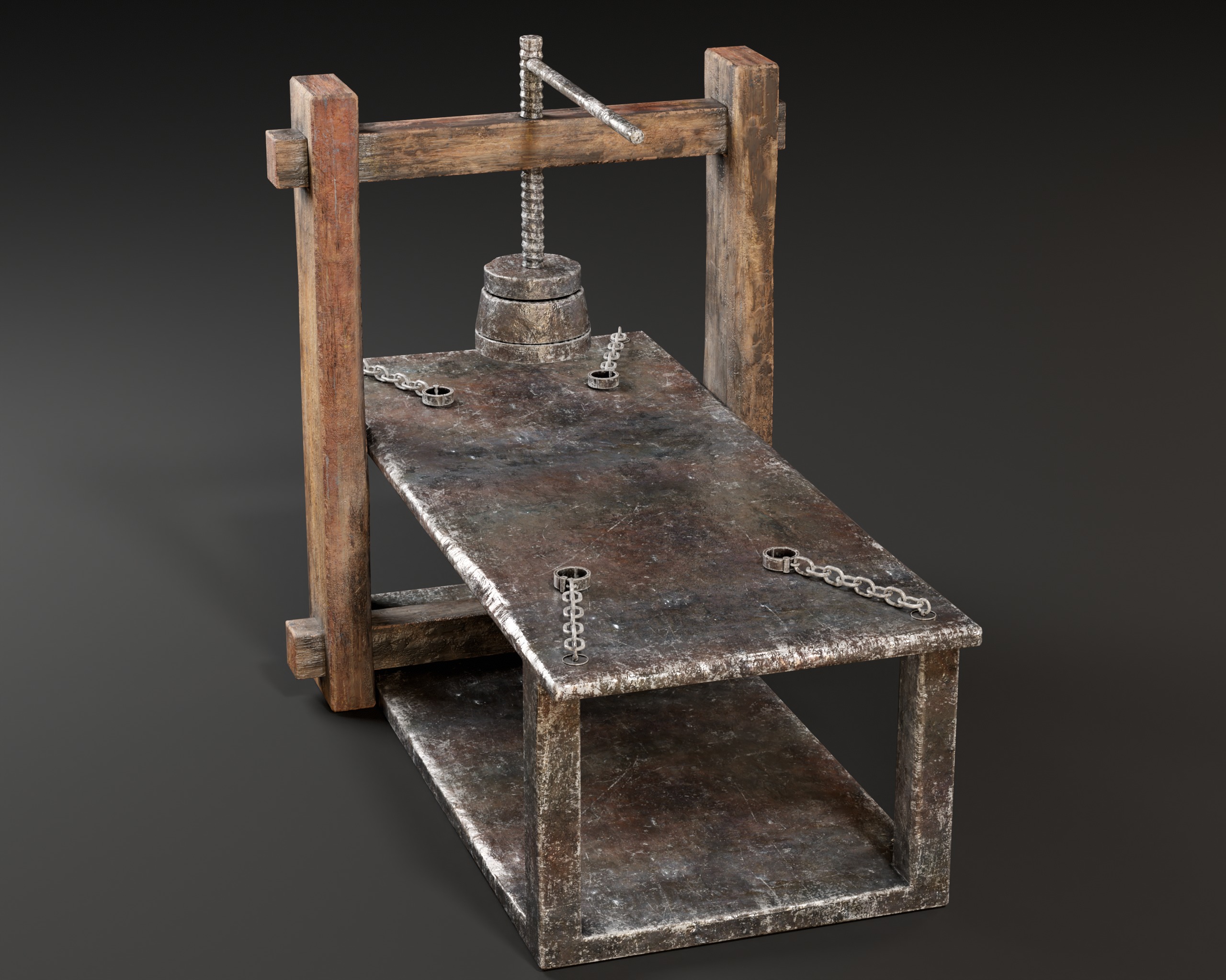 Medieval Head Smasher Low-poly 3D model_6