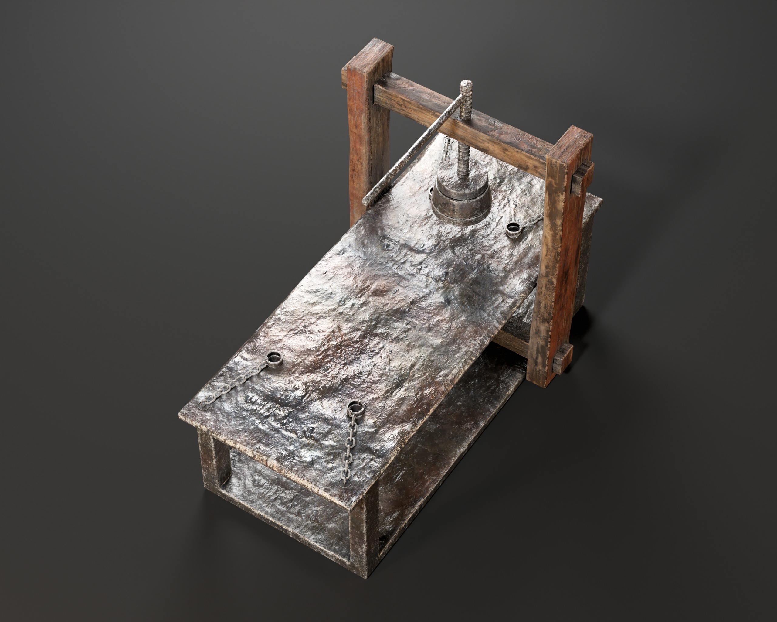 Medieval Head Smasher Low-poly 3D model_10