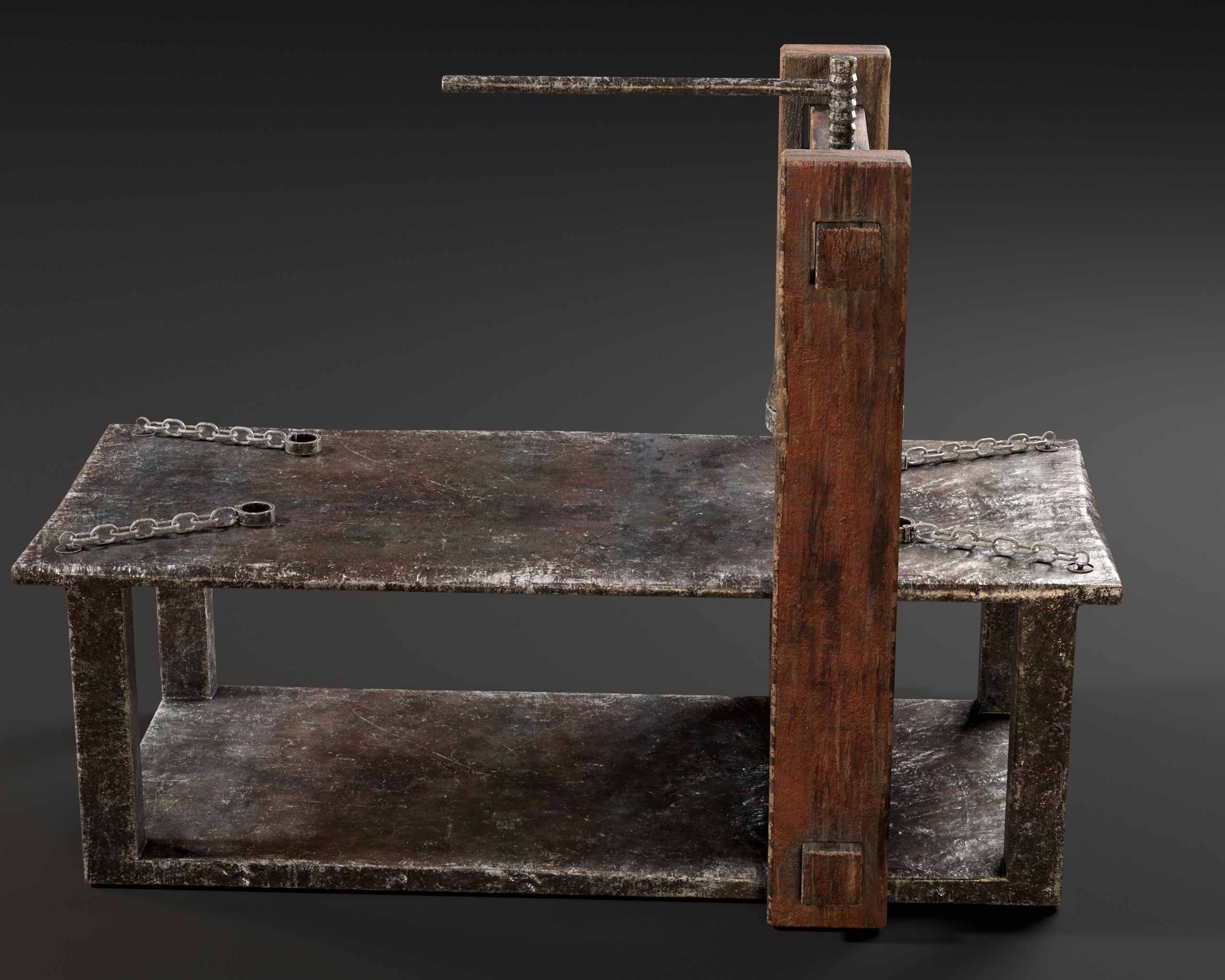 Medieval Head Smasher Low-poly 3D model_14