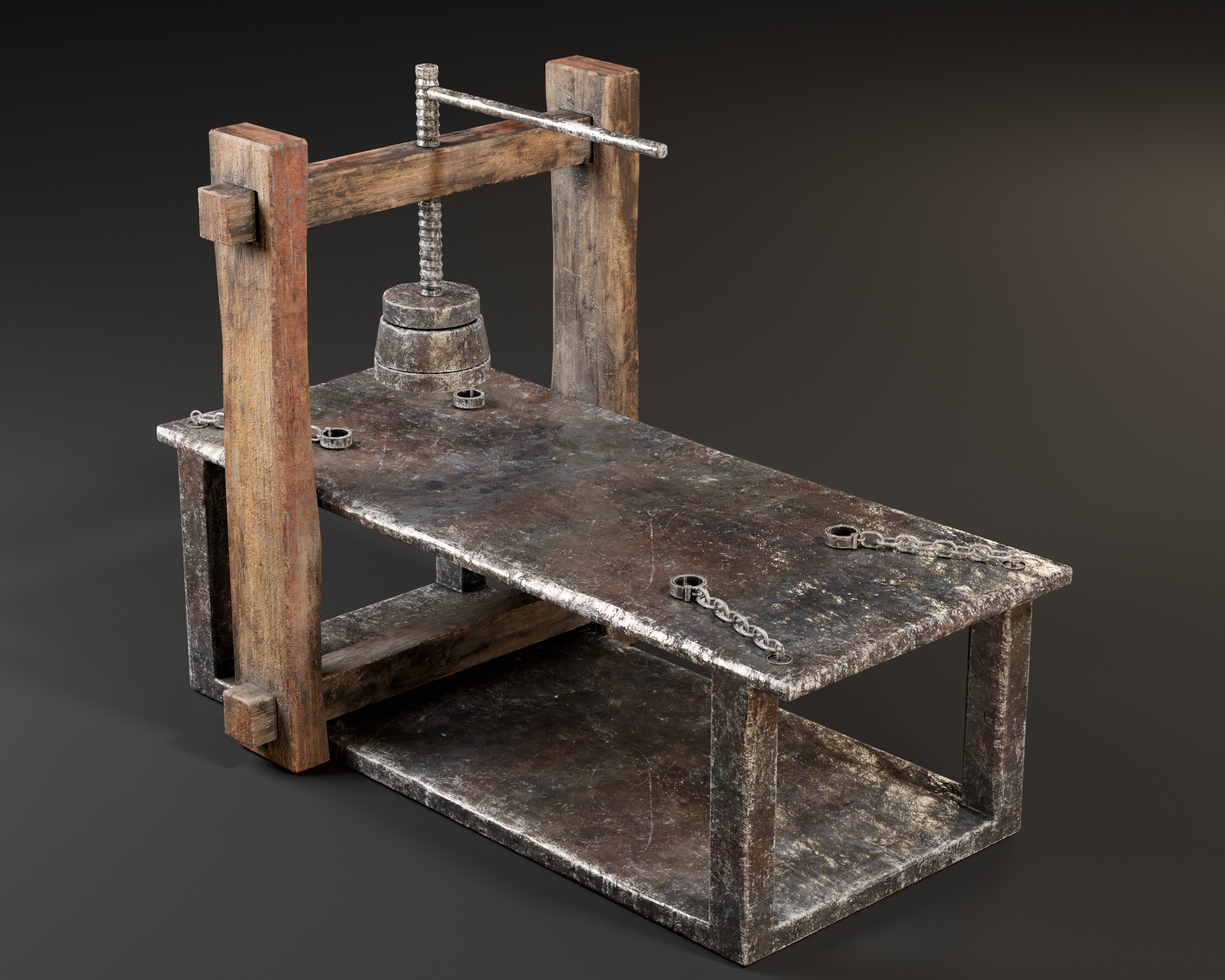 Medieval Head Smasher Low-poly 3D model_2