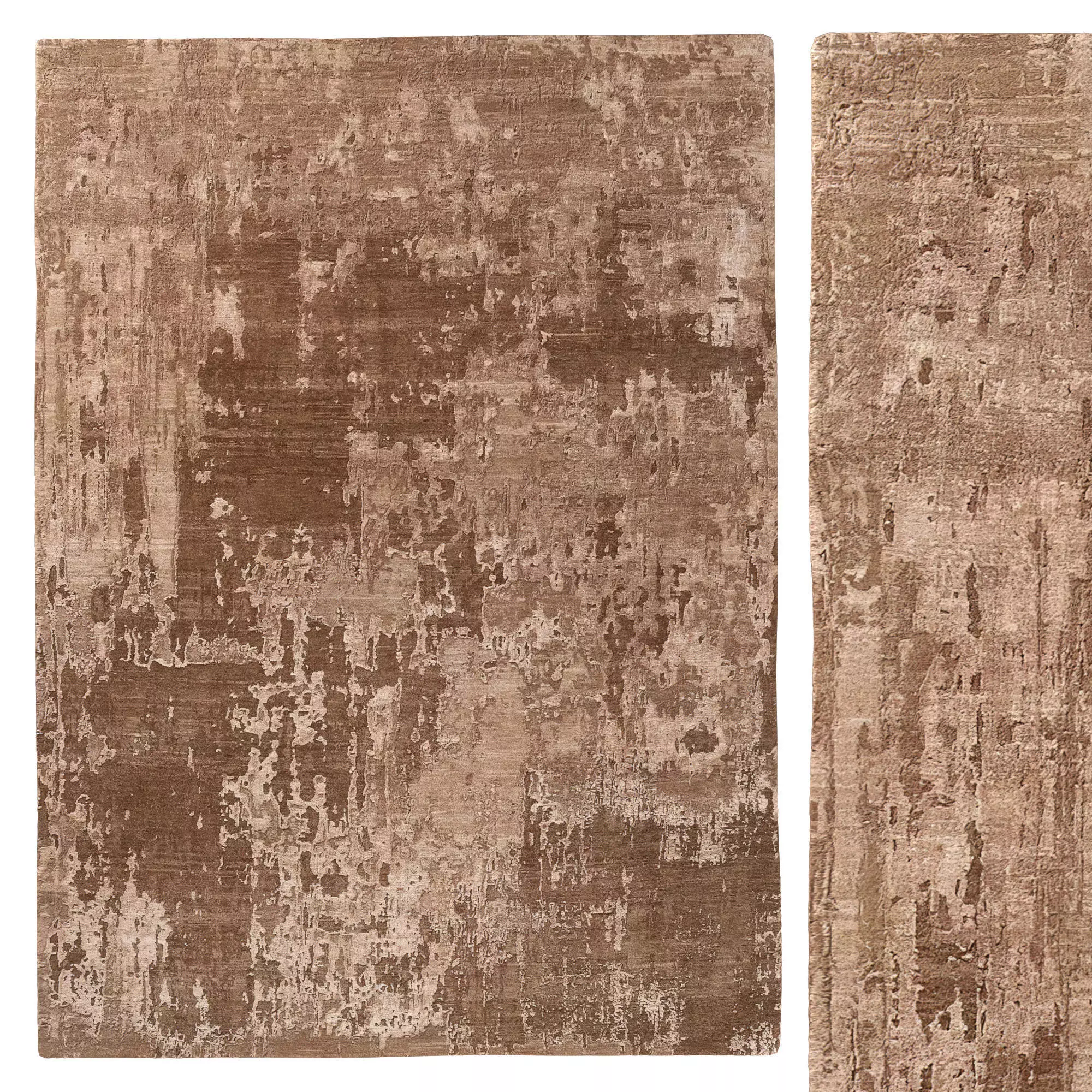 Emaan Wool Silk Rug Camel 3D model_0