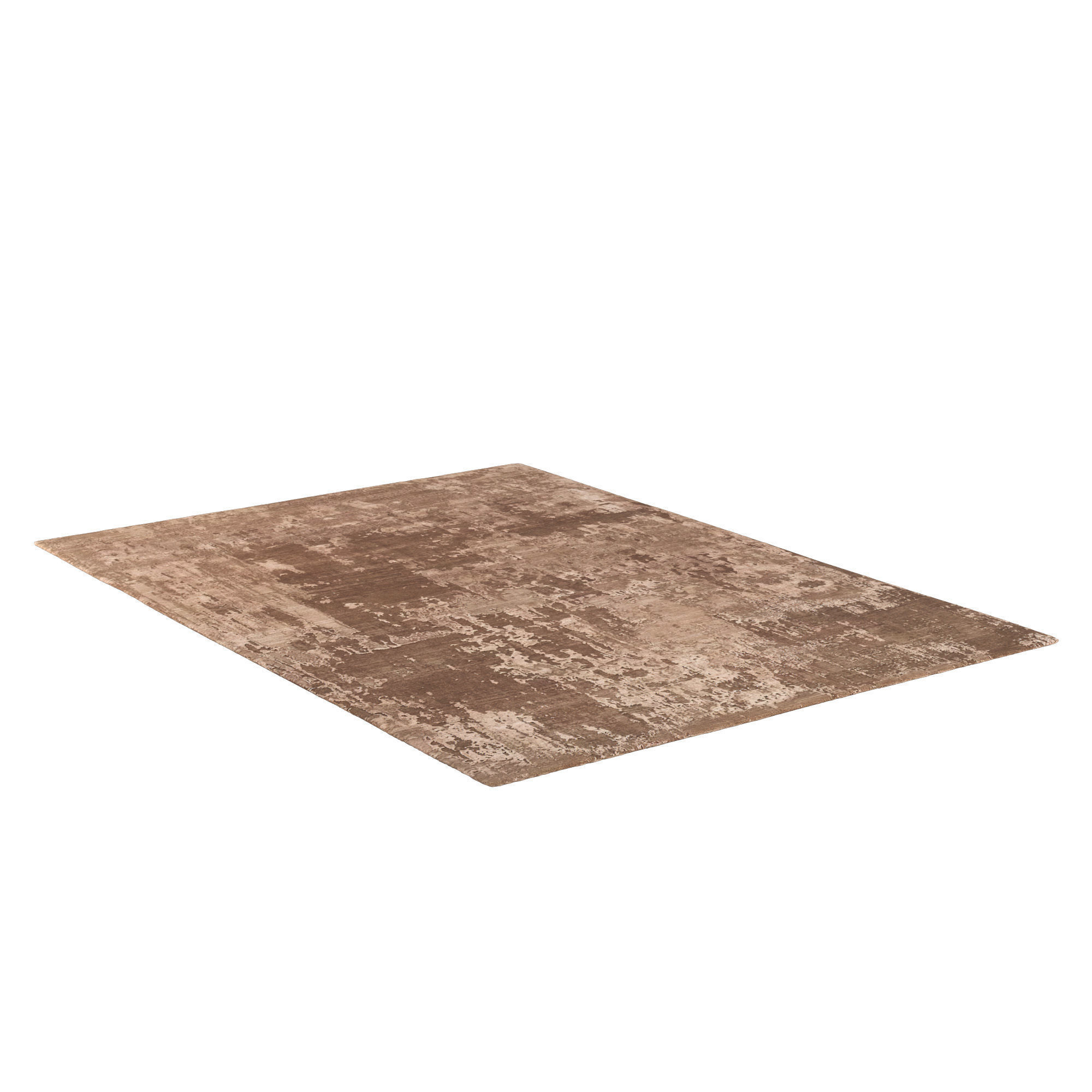 Emaan Wool Silk Rug Camel 3D model_1