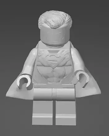 Lego Superman Henry Cavil 3D print model