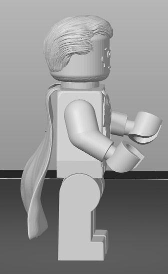 Lego Superman Henry Cavil 3D print model_2