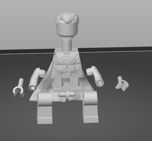 Lego Superman Henry Cavil 3D print model_5