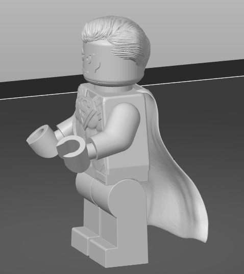 Lego Superman Henry Cavil 3D print model_4