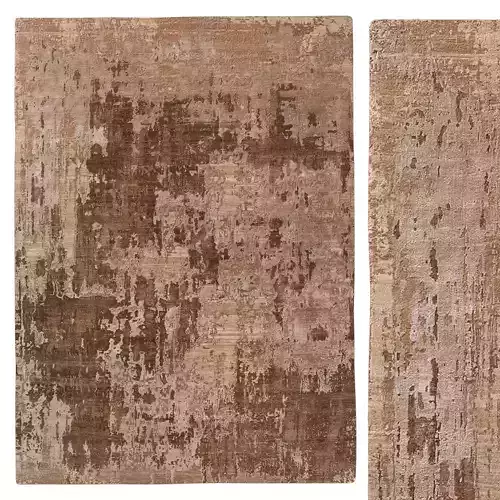 Emaan Wool Silk Rug Burnt Camel