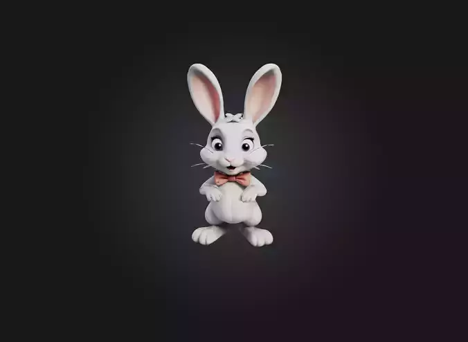 cartoon rabbit model