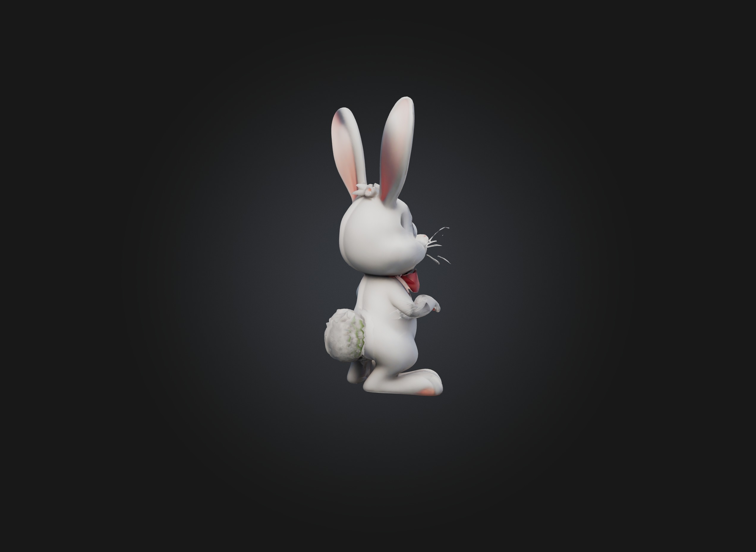 cartoon rabbit model 3D model_4