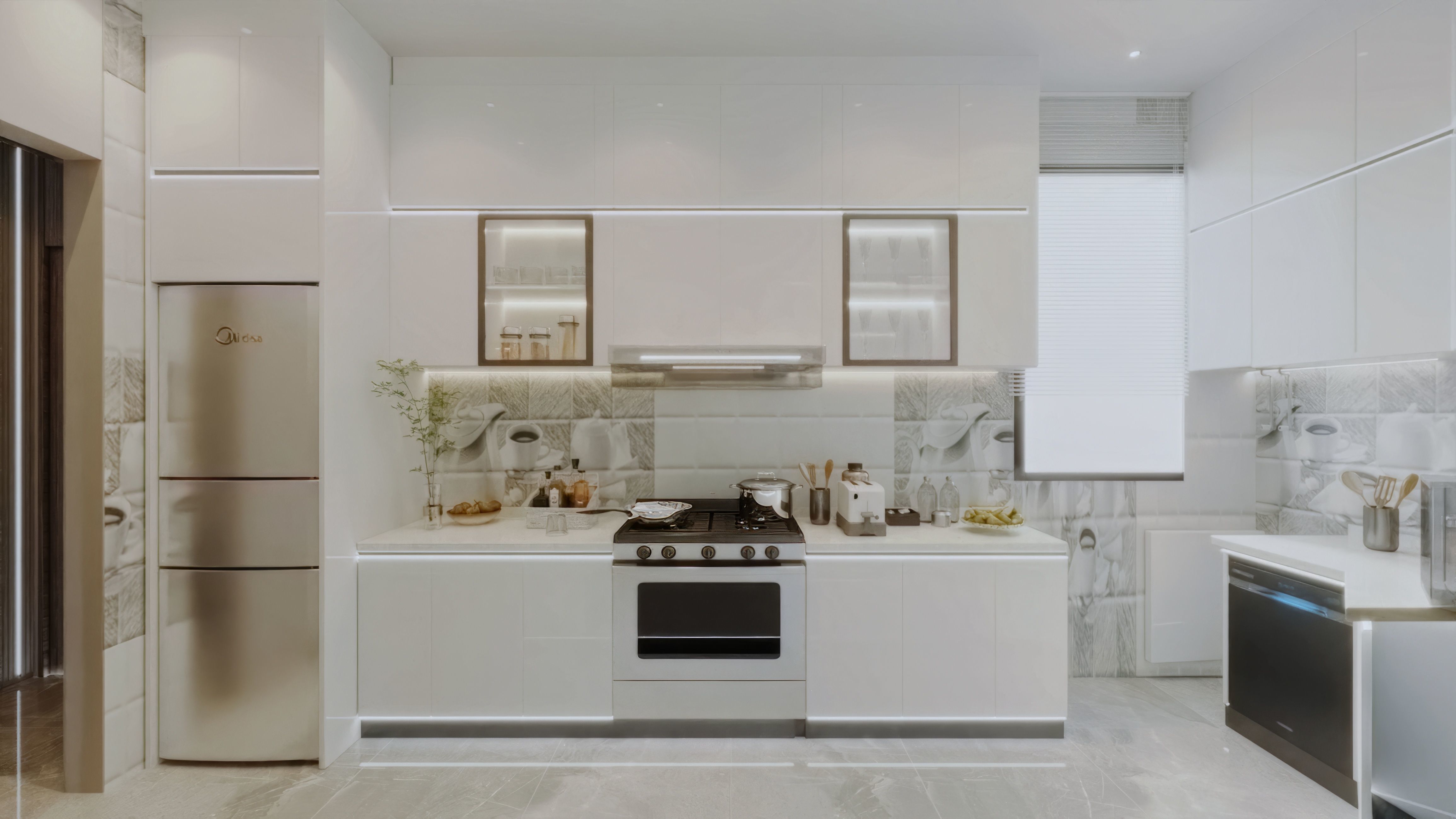 Living Room-01 - Kitchen For Sale Low-poly 3D model_3