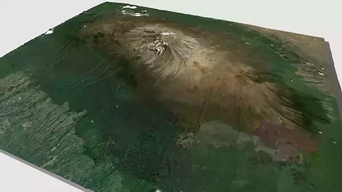 Volcano Kilimanjaro Tanzania Africa 3D model