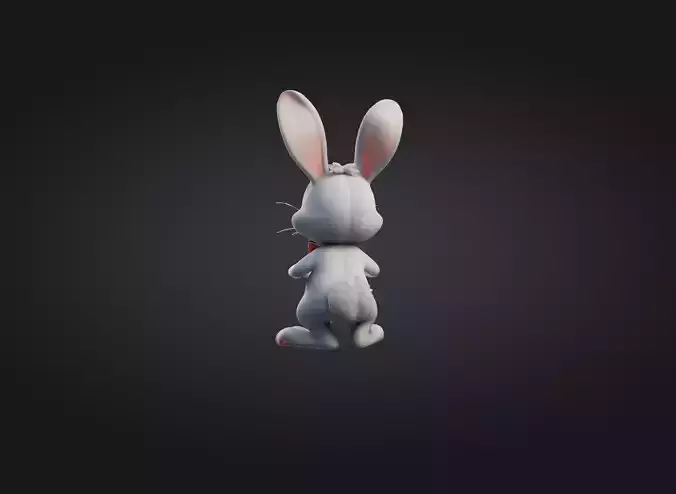 cute cartoon rabbit model