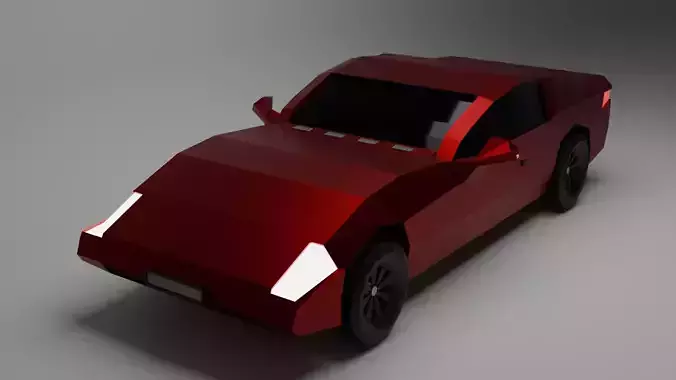 Low Poly Car RED