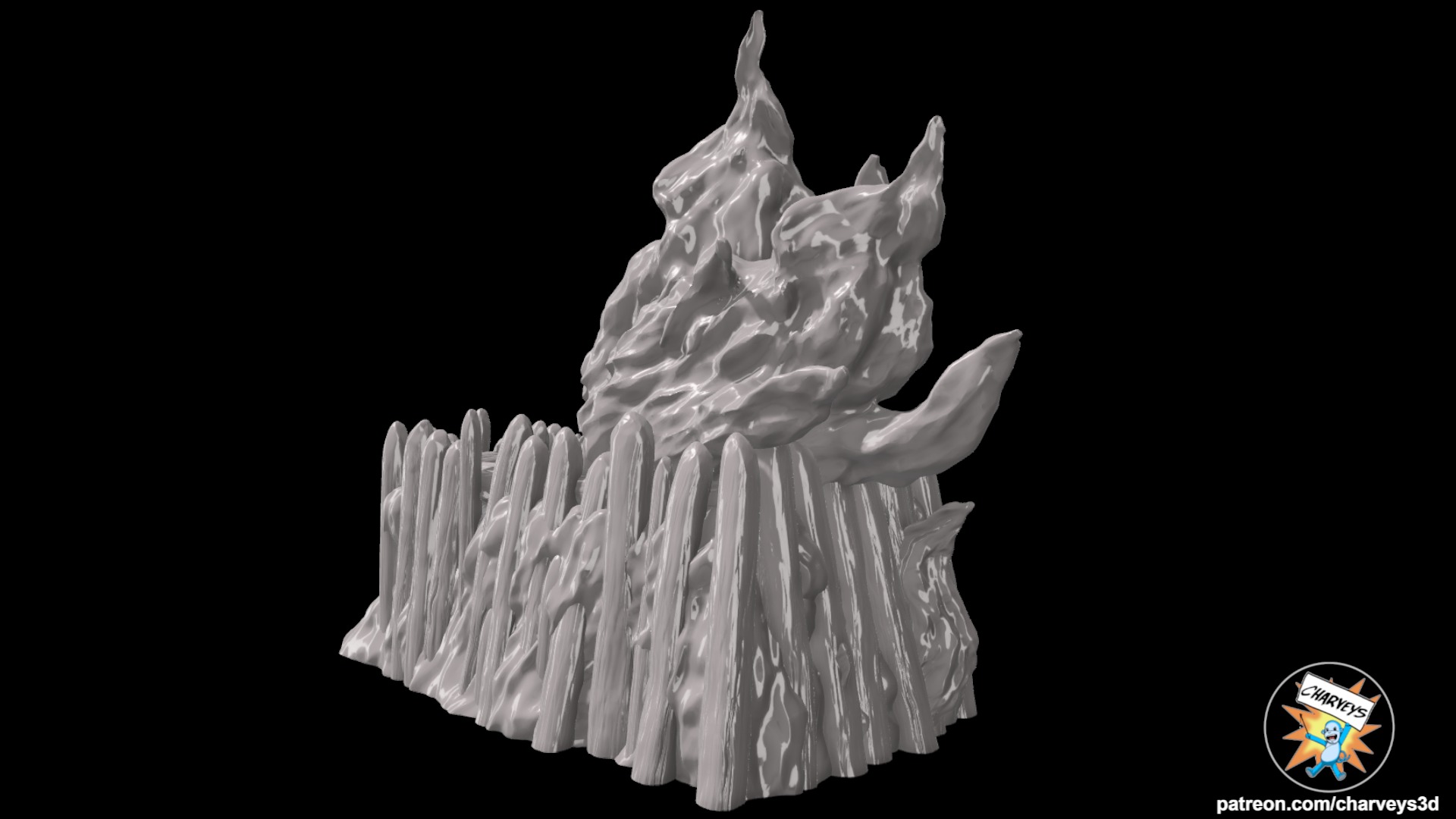 Star Wars Darth Vader Funeral Pyre for action figures 3D print model_6