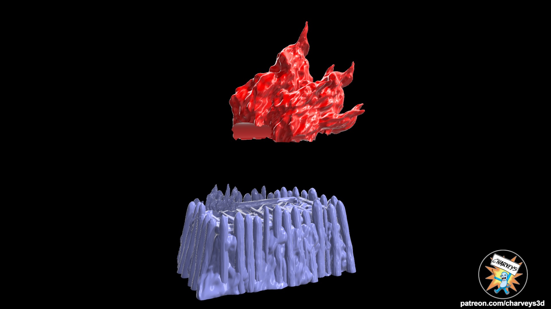 Star Wars Darth Vader Funeral Pyre for action figures 3D print model_8