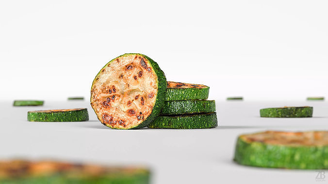 Zucchini 3D model 2